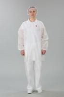 Куртка одноразовая, застежка на липучках, рукав на резинке , пл. 25, 10 шт/упак.