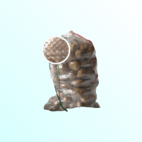 Мешок полипропиленовый прозрачный с завязками (Китай) (55х105 см)