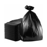 Мешки для мусора ПВД, 50 мкм, 180 л, чёрные, в пачке, 30 шт/уп.