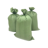 Мешок для строительного мусора, полипропилен, 55*95 см, зеленый, 100 шт/уп., 4Walls