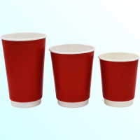 Стакан двуслойный для горячих напитков "Красный" 400 мл