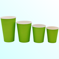 Стакан однослойный для горячих напитков "Зеленый" 350 мл
