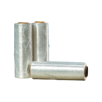 Стрейч-пленка первичная, 500 мм, 20 мкм, 2,0 кг, чёрная, ручная, Masterfilm