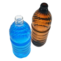 Бутылка ПЭТ 1 л "Газ" с рёбрами (упаковка 100 шт.)