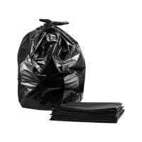 Мешки для мусора ПВД, 60 мкм, 180 л, чёрные, в пачке, 30 шт/уп.