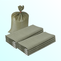 Мешок полипропиленовый на 50 кг зеленый рулоны по 10 шт. со стикером (55х95 см, 38 г)