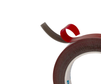 Лента двухсторонняя на вспененной акриловой основе серая (10 мм х 5 м)