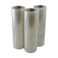 Стрейч-пленка первичная, 100 мм, 20 мкм, 0.3 кг, прозрачная, ручная, хендирап, одна ручка в коробе