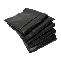 Мешки для мусора ПВД, 70 мкм, 220 л, чёрные, в рулоне, 10 шт.уп.