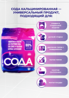 Сода кальцинированная ГОСТ 5100-85 0,6 кг фасовка ПХП