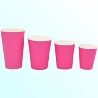Стакан однослойный для горячих напитков "Розовый" 165 мл
