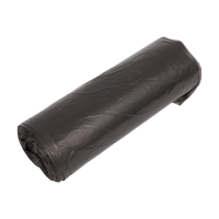 Мешки для мусора ПНД, 7 мкм, 30 л, чёрные, в рулоне, 20 шт/уп., Komfi