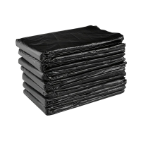 Мешки для мусора ПВД, 35 мкм, 120 л, чёрные, в пачке, 50 шт/уп.