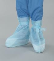 Бахилы высокие 45см. с двойной лам. подошвой, на завязках , пл. 35/40,  10 пар/упак.